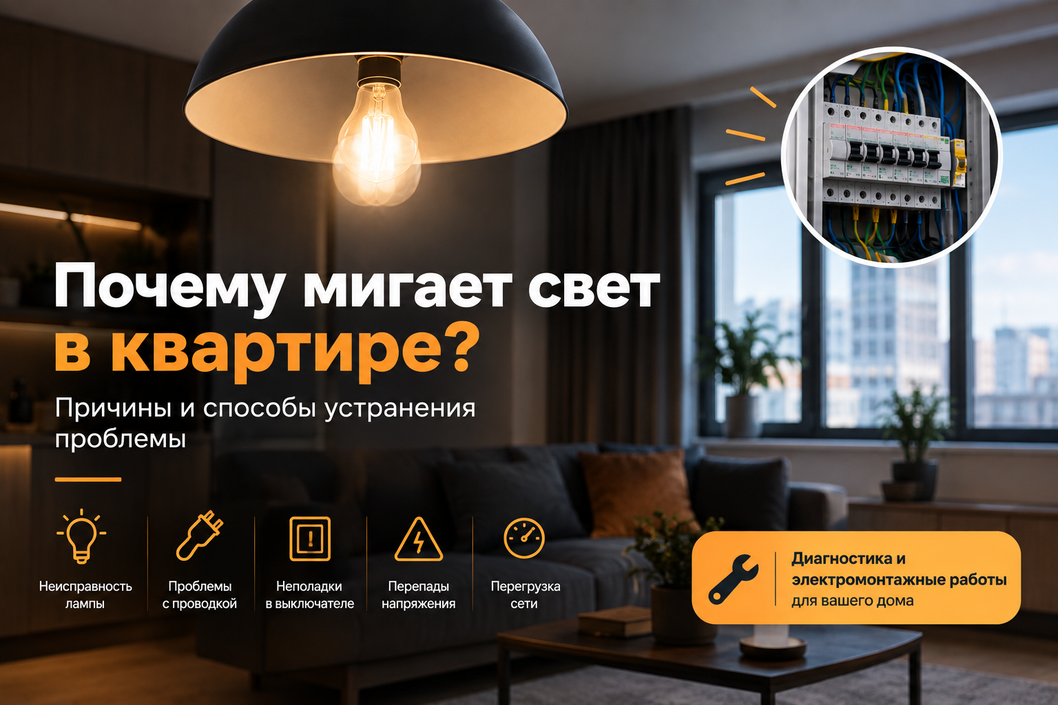 Почему мигает свет в квартире: причины и способы устранения проблемы